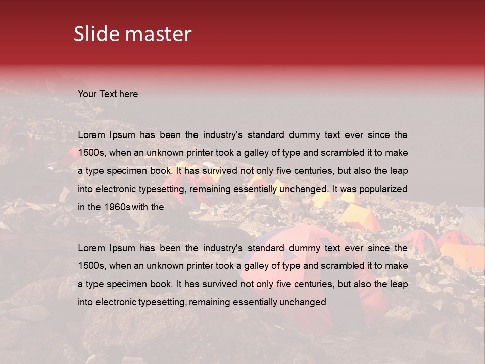 Barafu Camp On Machame Route. Mount Kilimanjaro, Tanzania. PowerPoint Template