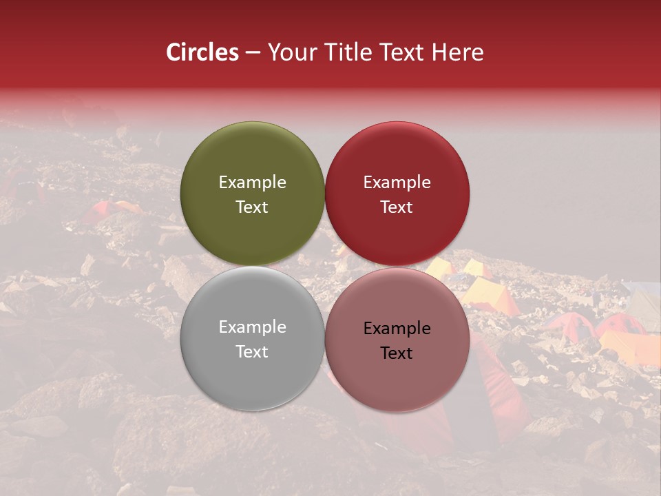 Barafu Camp On Machame Route. Mount Kilimanjaro, Tanzania. PowerPoint Template