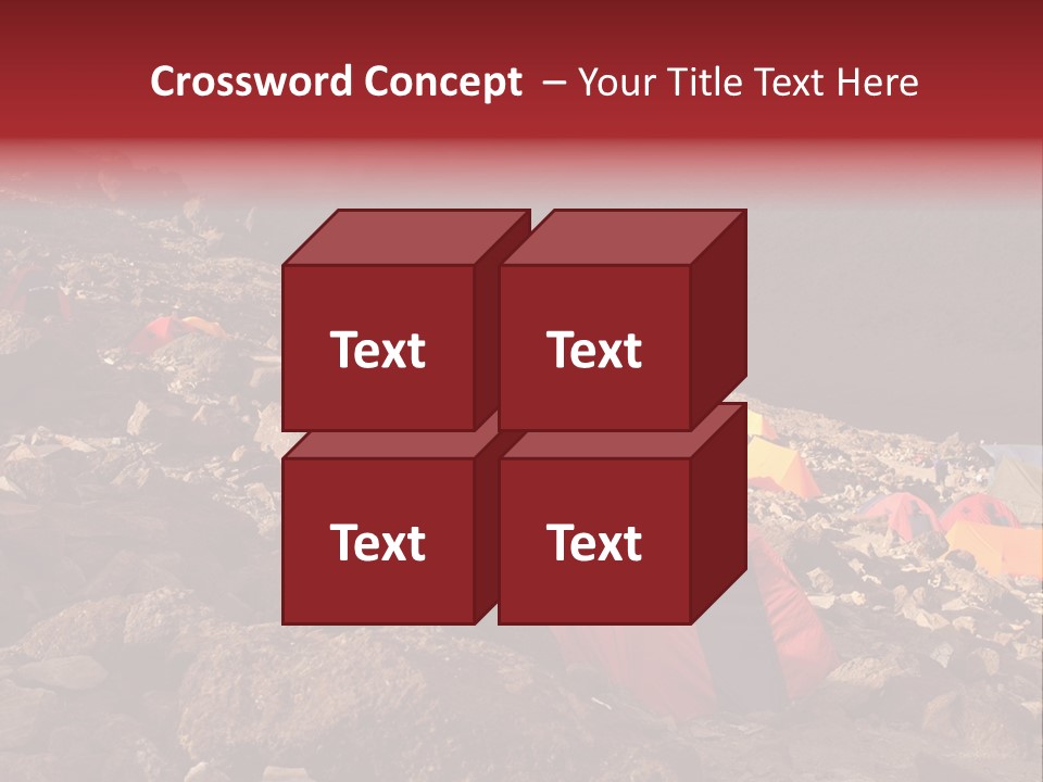 Barafu Camp On Machame Route. Mount Kilimanjaro, Tanzania. PowerPoint Template