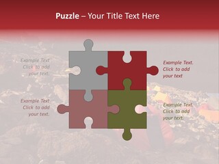 Barafu Camp On Machame Route. Mount Kilimanjaro, Tanzania. PowerPoint Template