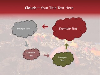 Barafu Camp On Machame Route. Mount Kilimanjaro, Tanzania. PowerPoint Template