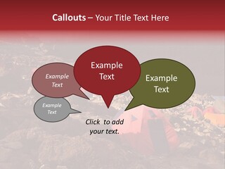 Barafu Camp On Machame Route. Mount Kilimanjaro, Tanzania. PowerPoint Template