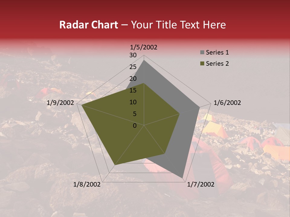 Barafu Camp On Machame Route. Mount Kilimanjaro, Tanzania. PowerPoint Template