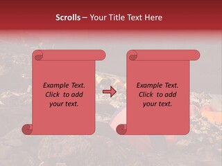 Barafu Camp On Machame Route. Mount Kilimanjaro, Tanzania. PowerPoint Template