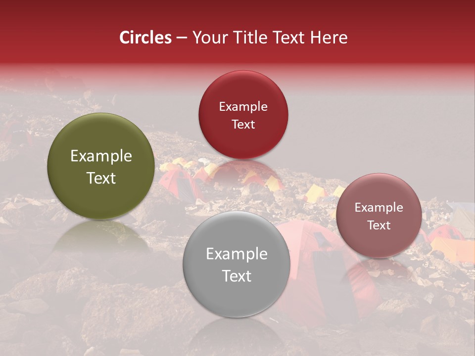 Barafu Camp On Machame Route. Mount Kilimanjaro, Tanzania. PowerPoint Template