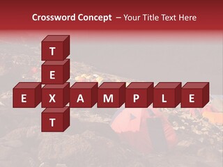 Barafu Camp On Machame Route. Mount Kilimanjaro, Tanzania. PowerPoint Template