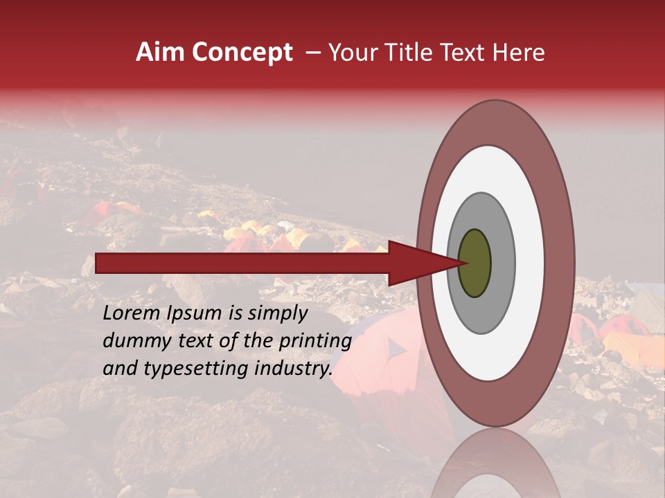 Barafu Camp On Machame Route. Mount Kilimanjaro, Tanzania. PowerPoint Template