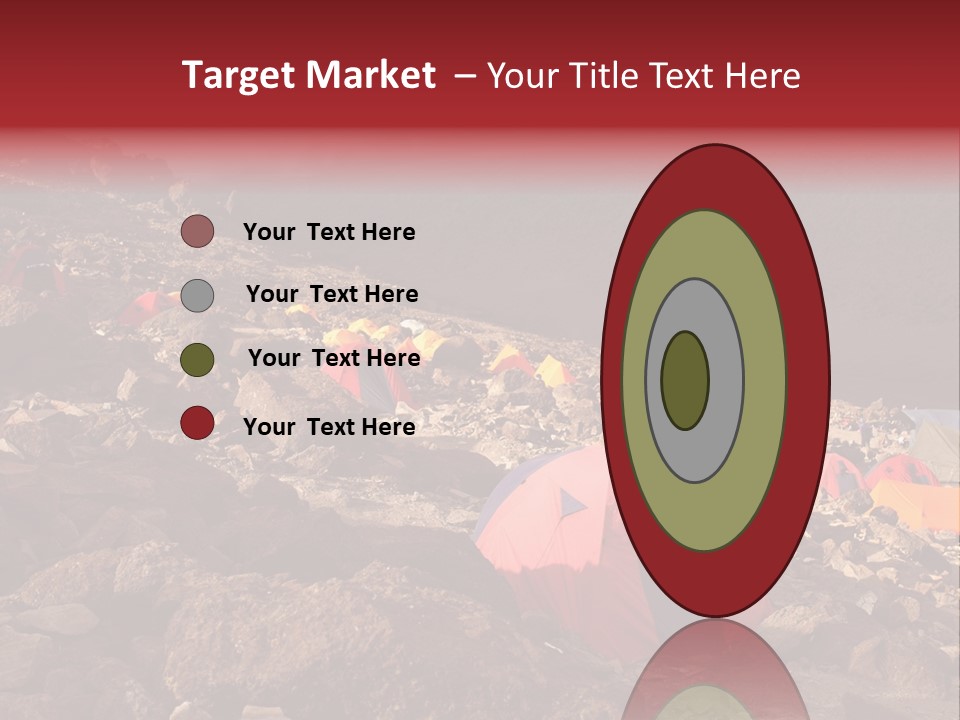 Barafu Camp On Machame Route. Mount Kilimanjaro, Tanzania. PowerPoint Template