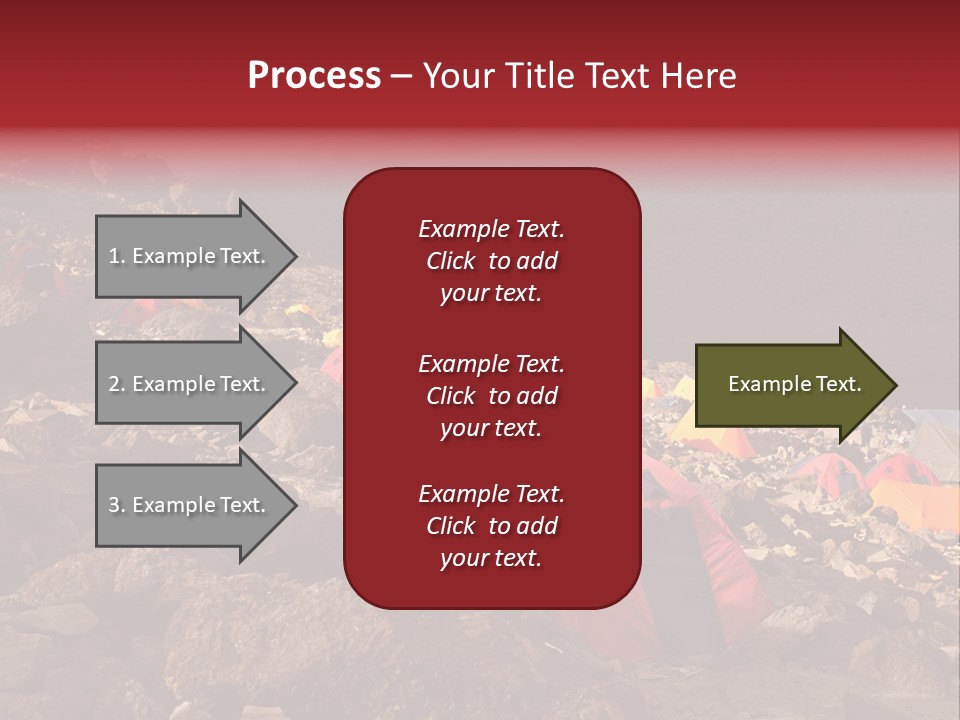 Barafu Camp On Machame Route. Mount Kilimanjaro, Tanzania. PowerPoint Template