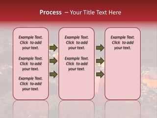 Barafu Camp On Machame Route. Mount Kilimanjaro, Tanzania. PowerPoint Template