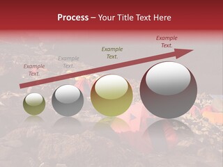 Barafu Camp On Machame Route. Mount Kilimanjaro, Tanzania. PowerPoint Template