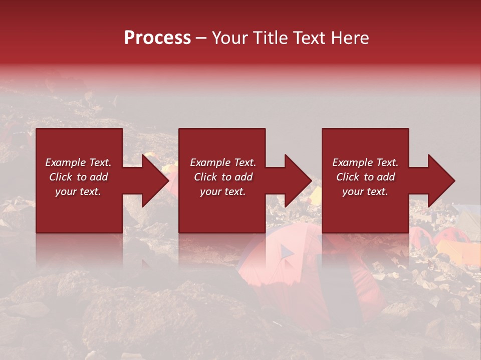 Barafu Camp On Machame Route. Mount Kilimanjaro, Tanzania. PowerPoint Template