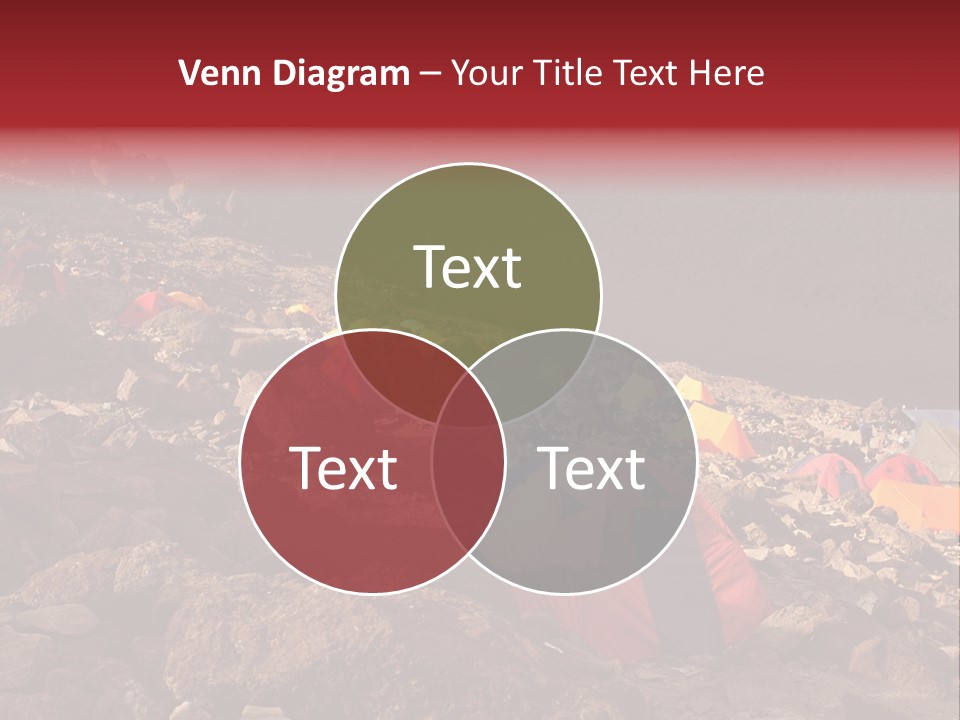 Barafu Camp On Machame Route. Mount Kilimanjaro, Tanzania. PowerPoint Template