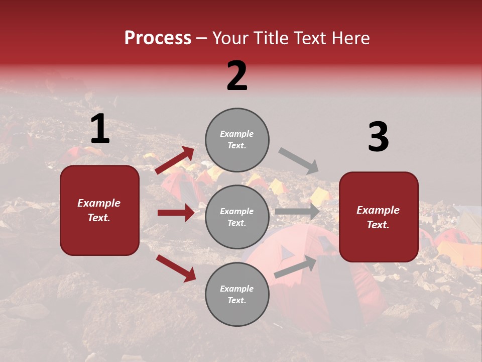 Barafu Camp On Machame Route. Mount Kilimanjaro, Tanzania. PowerPoint Template