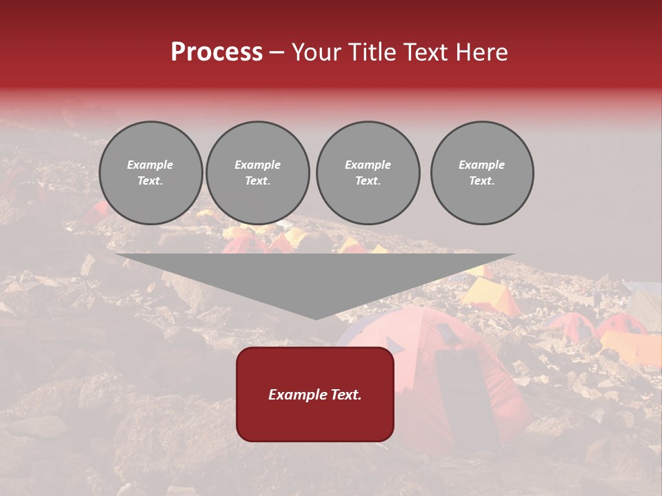 Barafu Camp On Machame Route. Mount Kilimanjaro, Tanzania. PowerPoint Template