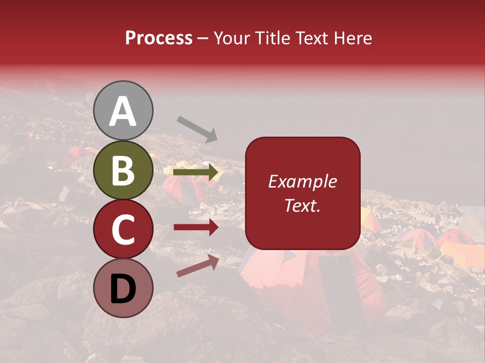 Barafu Camp On Machame Route. Mount Kilimanjaro, Tanzania. PowerPoint Template