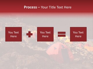 Barafu Camp On Machame Route. Mount Kilimanjaro, Tanzania. PowerPoint Template