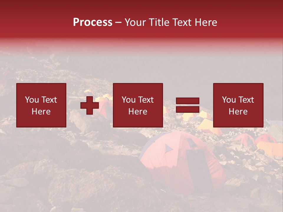 Barafu Camp On Machame Route. Mount Kilimanjaro, Tanzania. PowerPoint Template