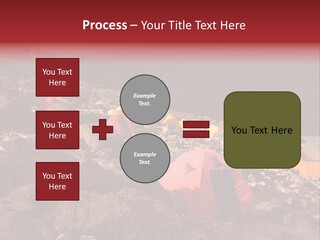 Barafu Camp On Machame Route. Mount Kilimanjaro, Tanzania. PowerPoint Template