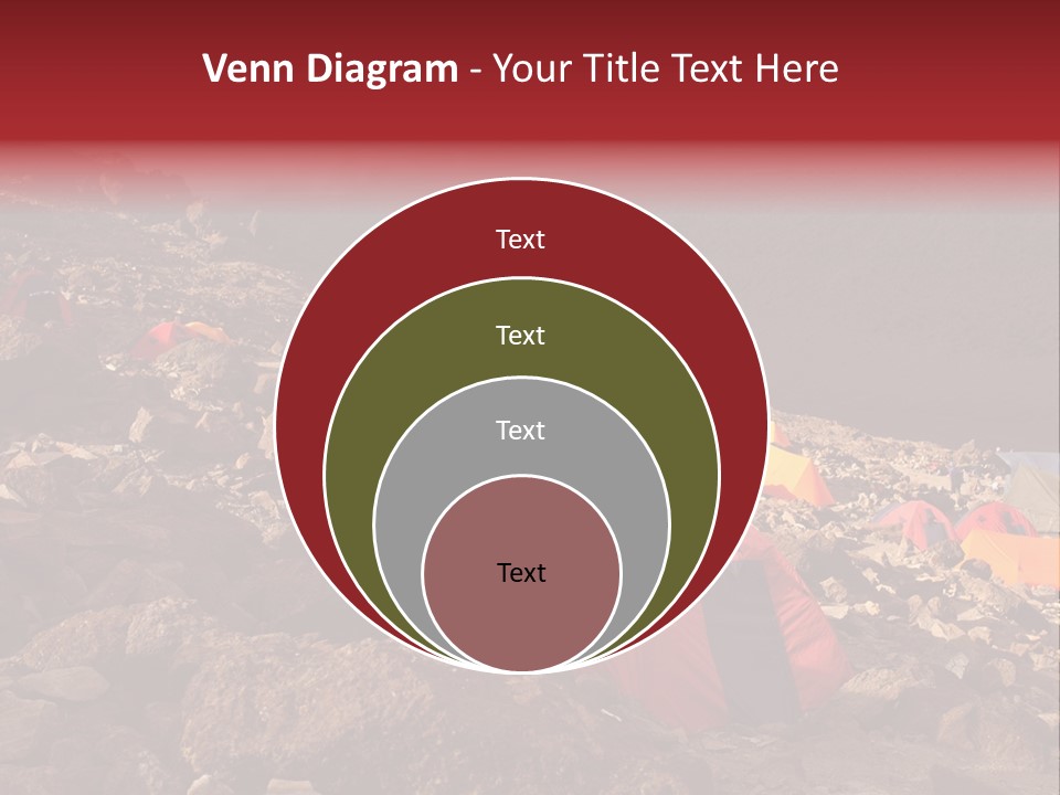 Barafu Camp On Machame Route. Mount Kilimanjaro, Tanzania. PowerPoint Template