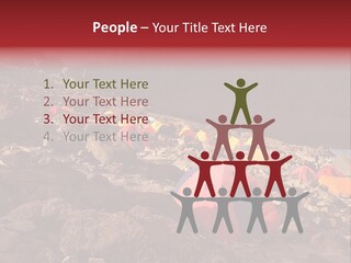 Barafu Camp On Machame Route. Mount Kilimanjaro, Tanzania. PowerPoint Template