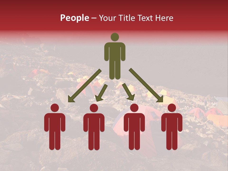 Barafu Camp On Machame Route. Mount Kilimanjaro, Tanzania. PowerPoint Template