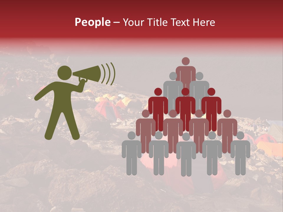 Barafu Camp On Machame Route. Mount Kilimanjaro, Tanzania. PowerPoint Template