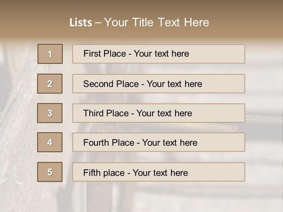 Closeup Of House Foundation Steel Reinforcement Bars PowerPoint Template