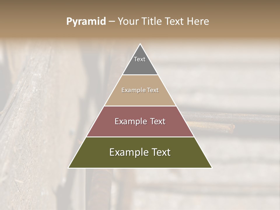 Closeup Of House Foundation Steel Reinforcement Bars PowerPoint Template