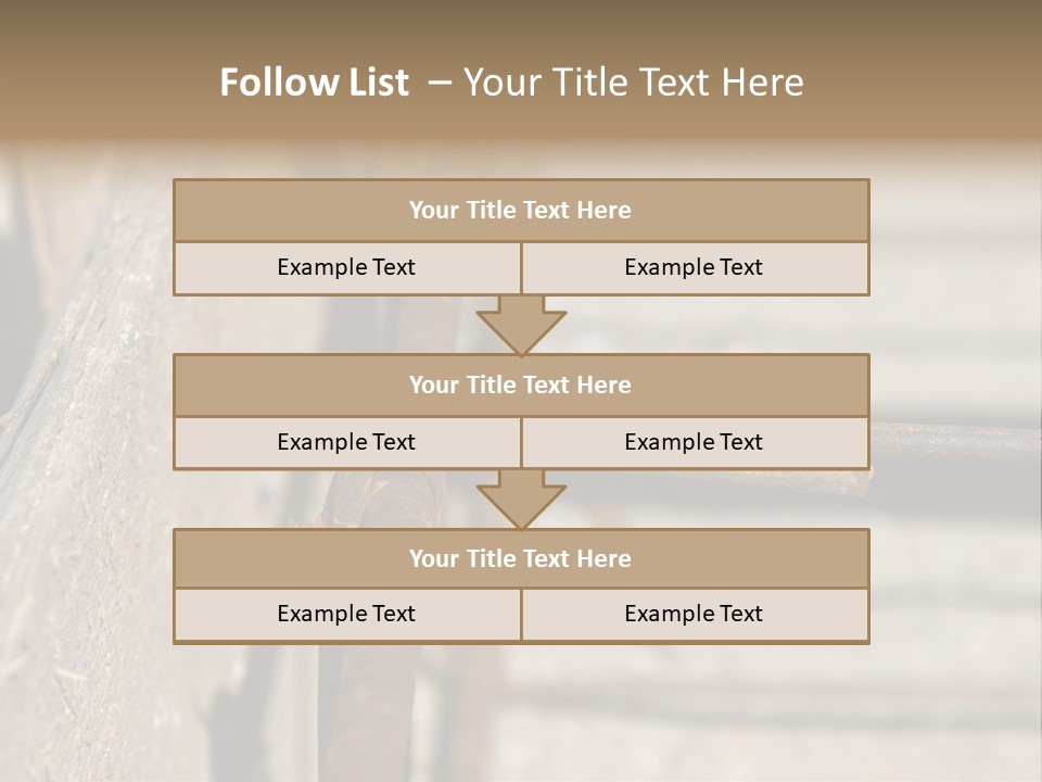 Closeup Of House Foundation Steel Reinforcement Bars PowerPoint Template