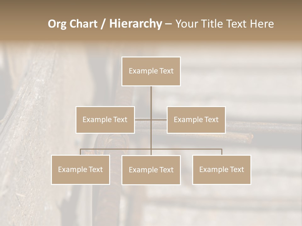 Closeup Of House Foundation Steel Reinforcement Bars PowerPoint Template