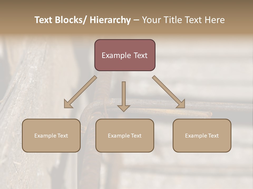 Closeup Of House Foundation Steel Reinforcement Bars PowerPoint Template
