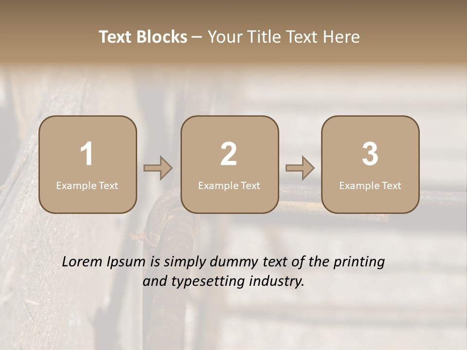 Closeup Of House Foundation Steel Reinforcement Bars PowerPoint Template