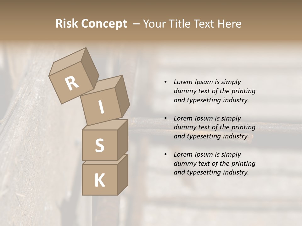 Closeup Of House Foundation Steel Reinforcement Bars PowerPoint Template
