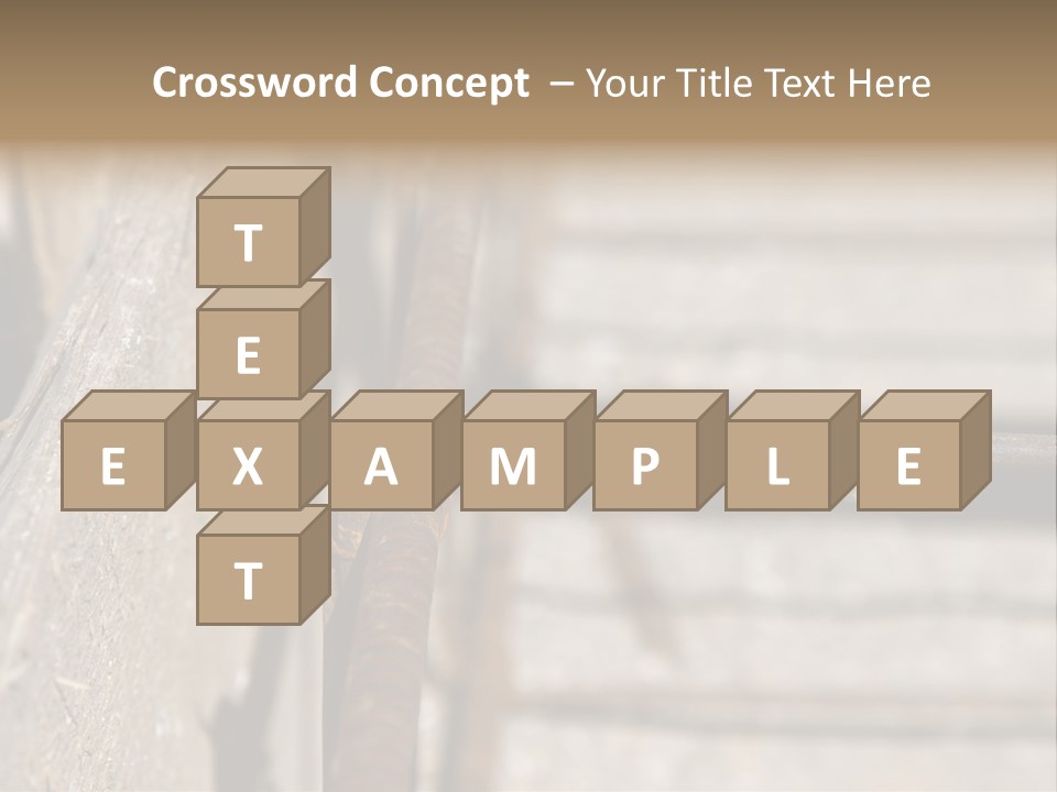 Closeup Of House Foundation Steel Reinforcement Bars PowerPoint Template