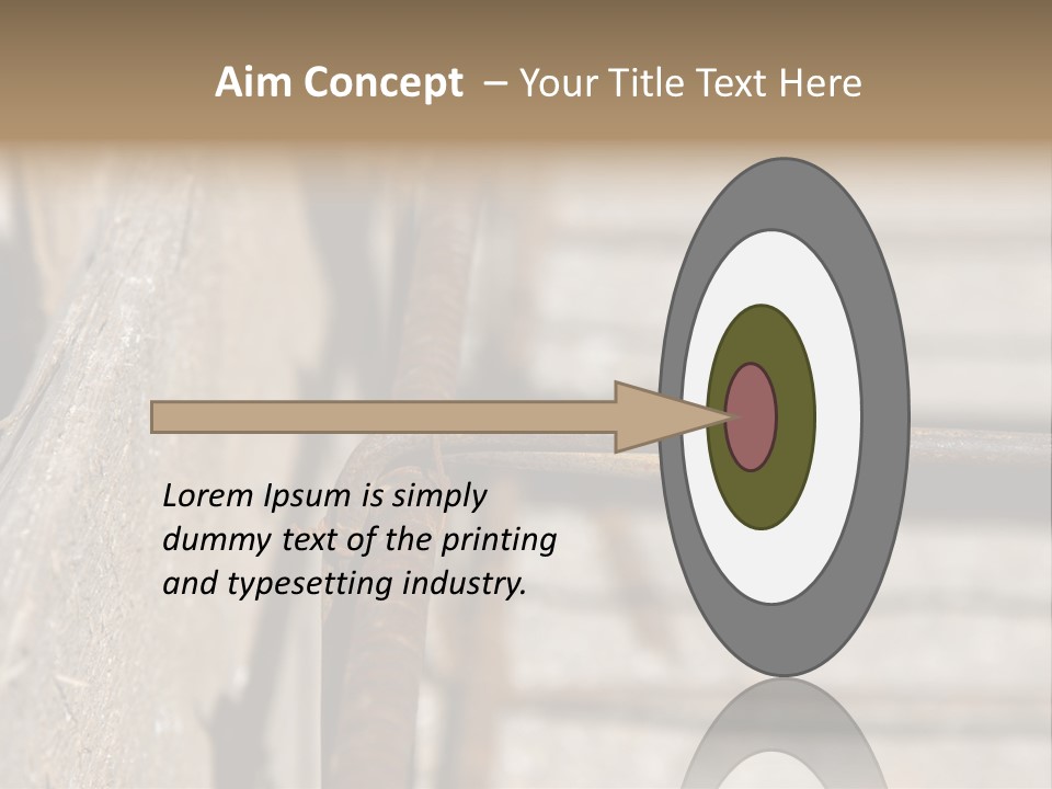 Closeup Of House Foundation Steel Reinforcement Bars PowerPoint Template