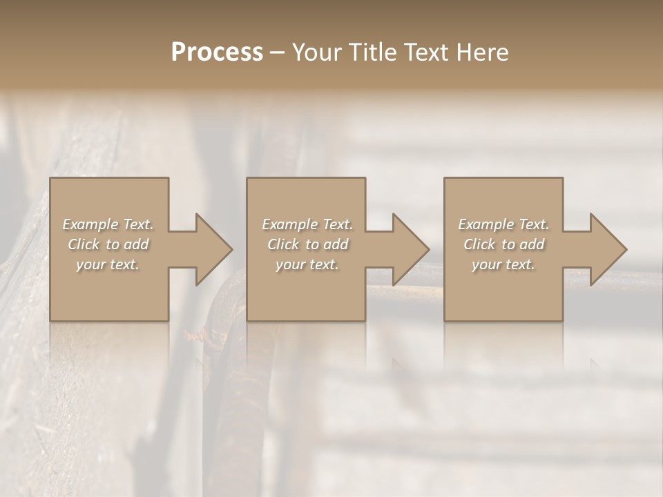 Closeup Of House Foundation Steel Reinforcement Bars PowerPoint Template