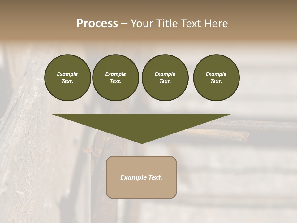 Closeup Of House Foundation Steel Reinforcement Bars PowerPoint Template