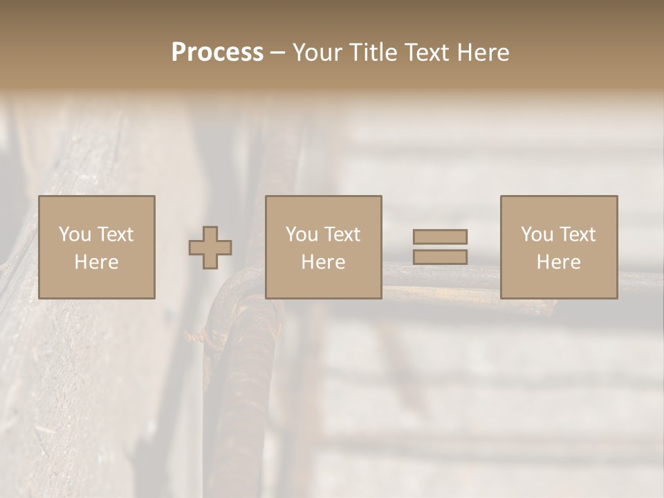 Closeup Of House Foundation Steel Reinforcement Bars PowerPoint Template