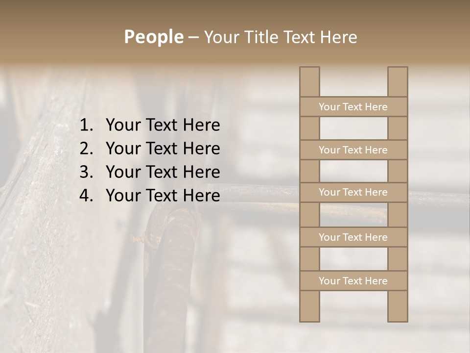 Closeup Of House Foundation Steel Reinforcement Bars PowerPoint Template
