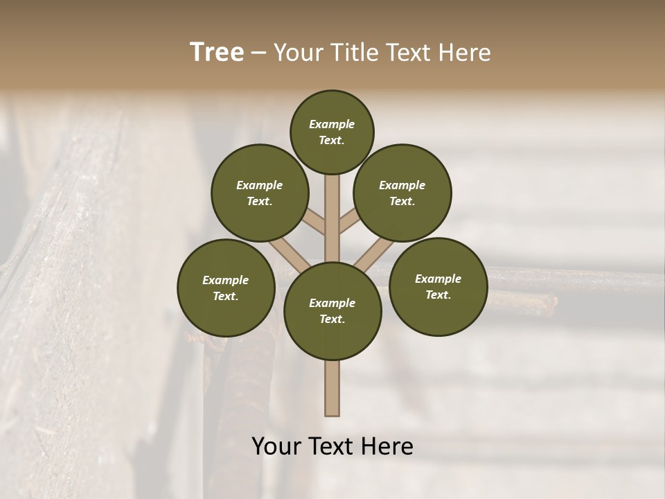 Closeup Of House Foundation Steel Reinforcement Bars PowerPoint Template
