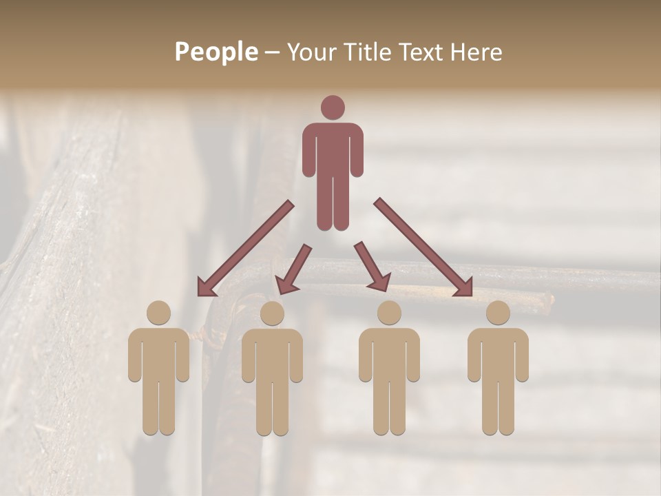 Closeup Of House Foundation Steel Reinforcement Bars PowerPoint Template