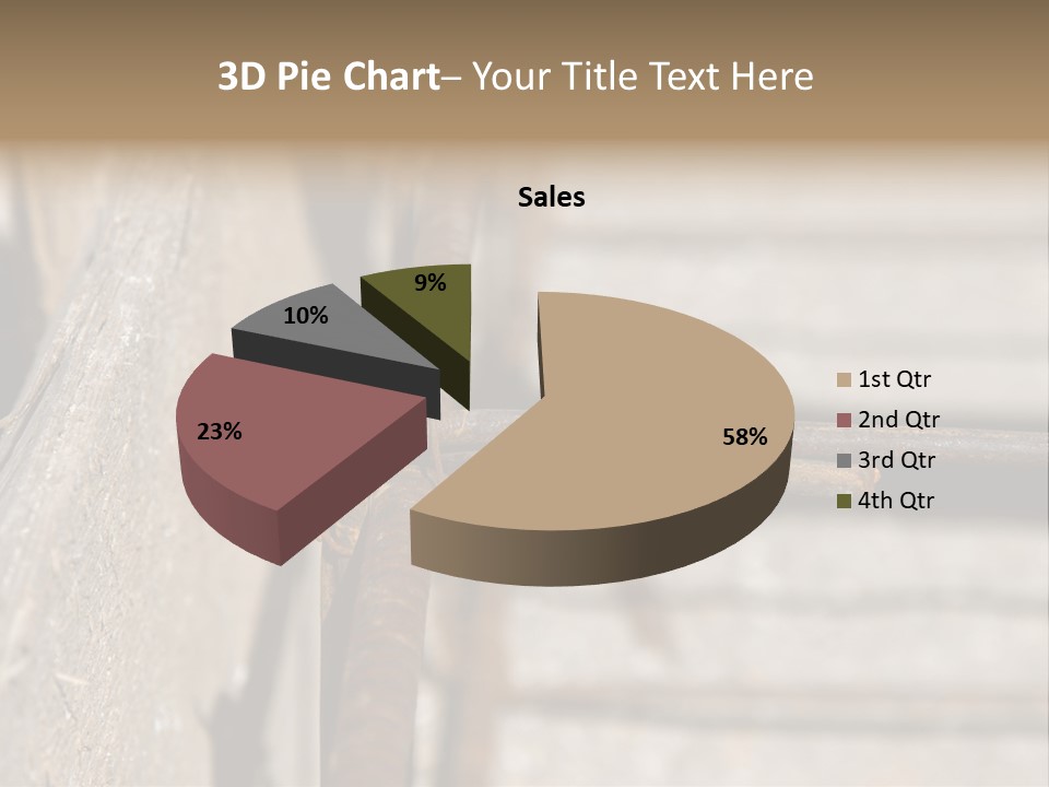 Closeup Of House Foundation Steel Reinforcement Bars PowerPoint Template