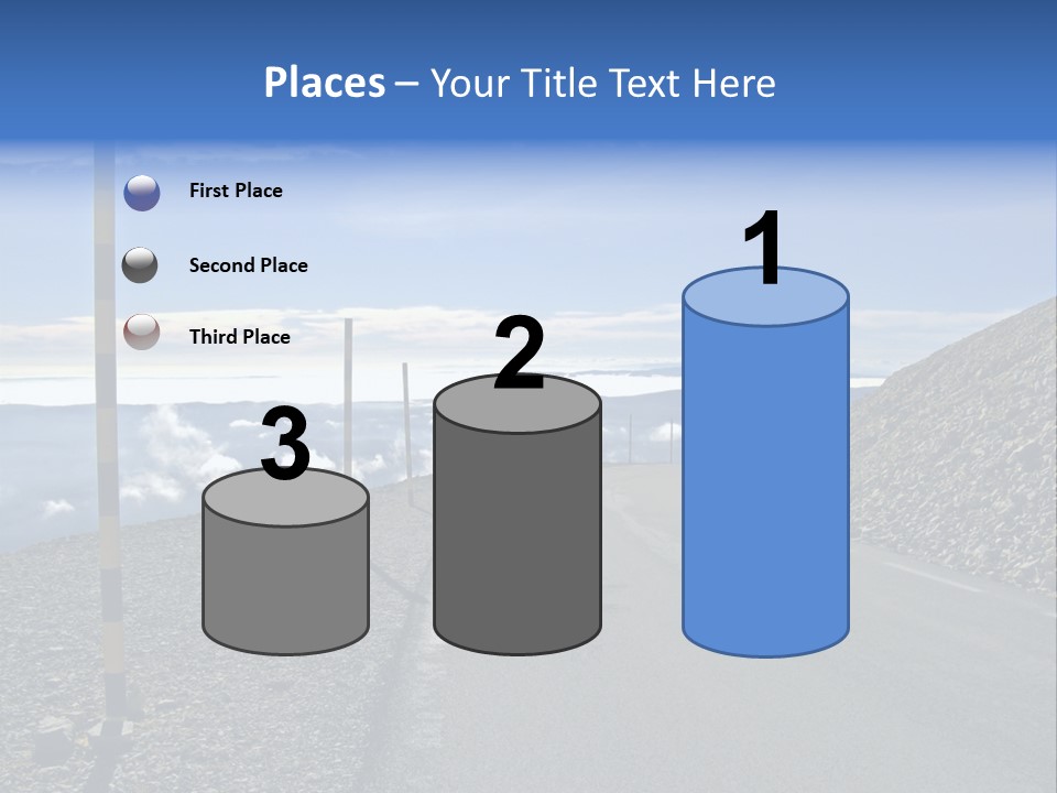 The Summit Of Mount Ventoux, Vaucluse, France PowerPoint Template