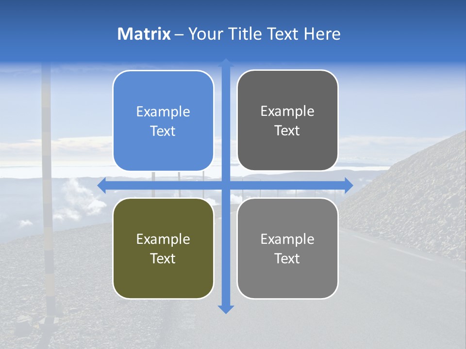 The Summit Of Mount Ventoux, Vaucluse, France PowerPoint Template