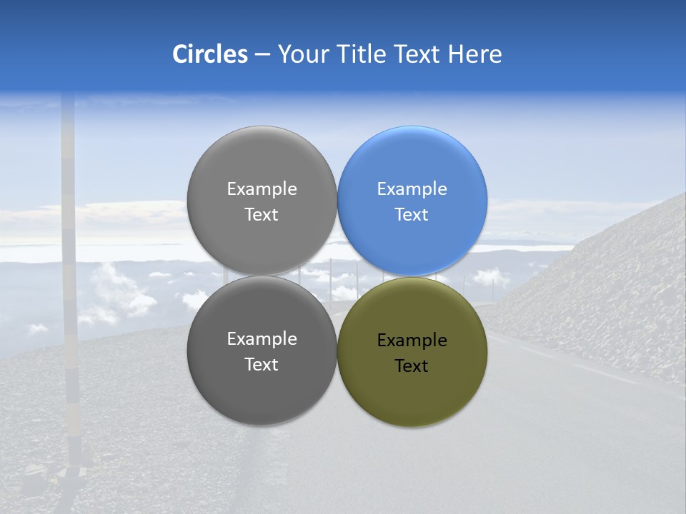 The Summit Of Mount Ventoux, Vaucluse, France PowerPoint Template