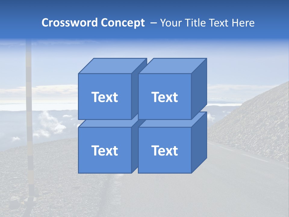 The Summit Of Mount Ventoux, Vaucluse, France PowerPoint Template