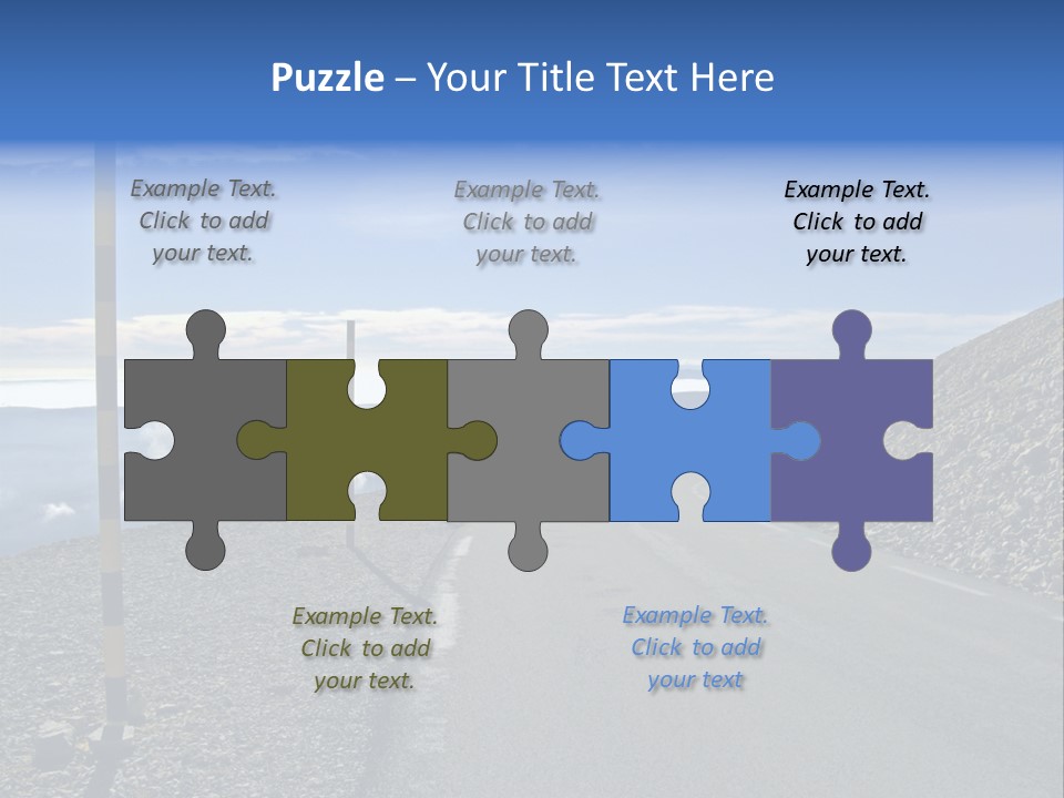 The Summit Of Mount Ventoux, Vaucluse, France PowerPoint Template