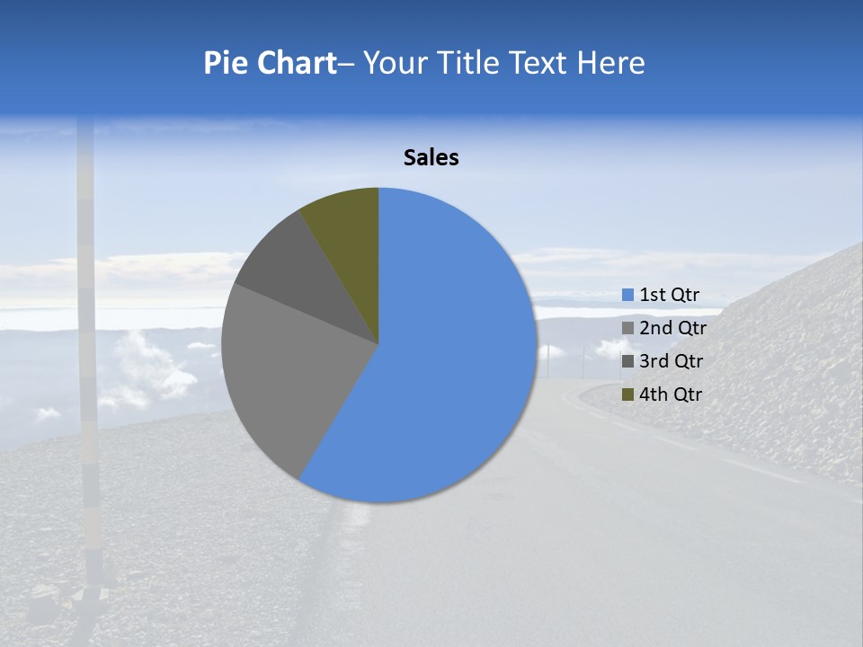 The Summit Of Mount Ventoux, Vaucluse, France PowerPoint Template