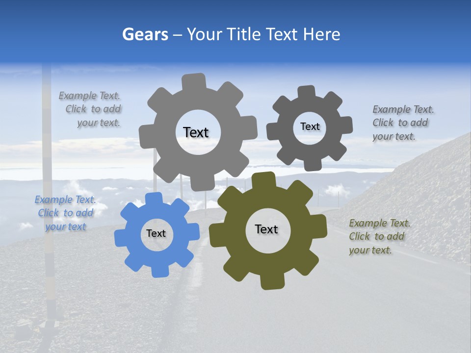 The Summit Of Mount Ventoux, Vaucluse, France PowerPoint Template